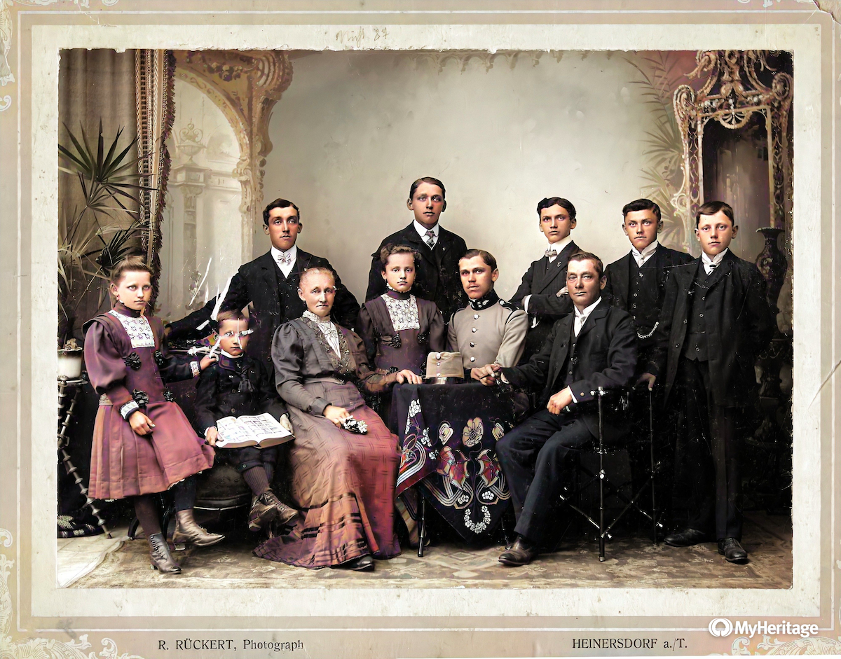Familie Nicht im Mai 1910 in Baernsdorf 87 Familie Nicht im Mai 1910